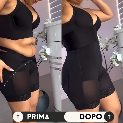 FitCurve™ – Pantaloncini Modellanti con Gancetti